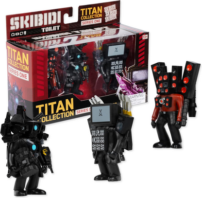 Skibidi Toilet Titan 3 Pack – All-New Collectibles, Officially Licensed Skibidi Toilet Merch