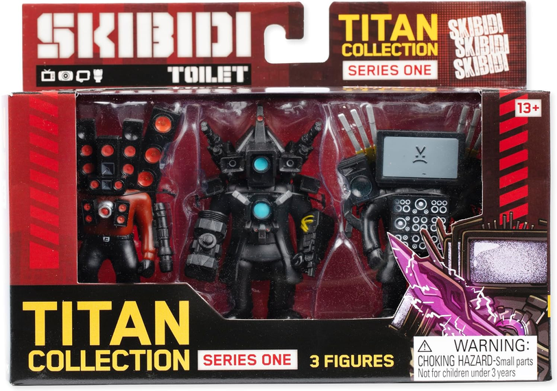 Skibidi Toilet Titan 3 Pack – All-New Collectibles, Officially Licensed Skibidi Toilet Merch