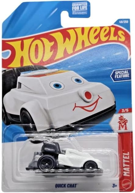 Hot Wheels Quick Chat [Black] 49/250 Retro 3/5 Special Features 1:64 Scale Diecast Toy Vehicle