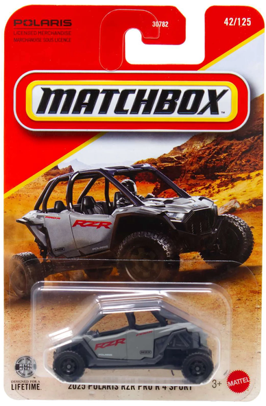 Matchbox 2025 Polaris RZR Pro R 4 Sport Gray 42/125 Diecast Car