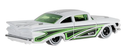 Hot Wheels '59 Chevy Impala Green & White 44/250 Layin' Low 2/5