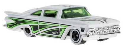 Hot Wheels '59 Chevy Impala Green & White 44/250 Layin' Low 2/5