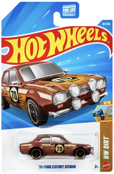 Hot Wheels 1970 Ford Escort RS1600 Bronz 161/250 HW Dirt 3/10