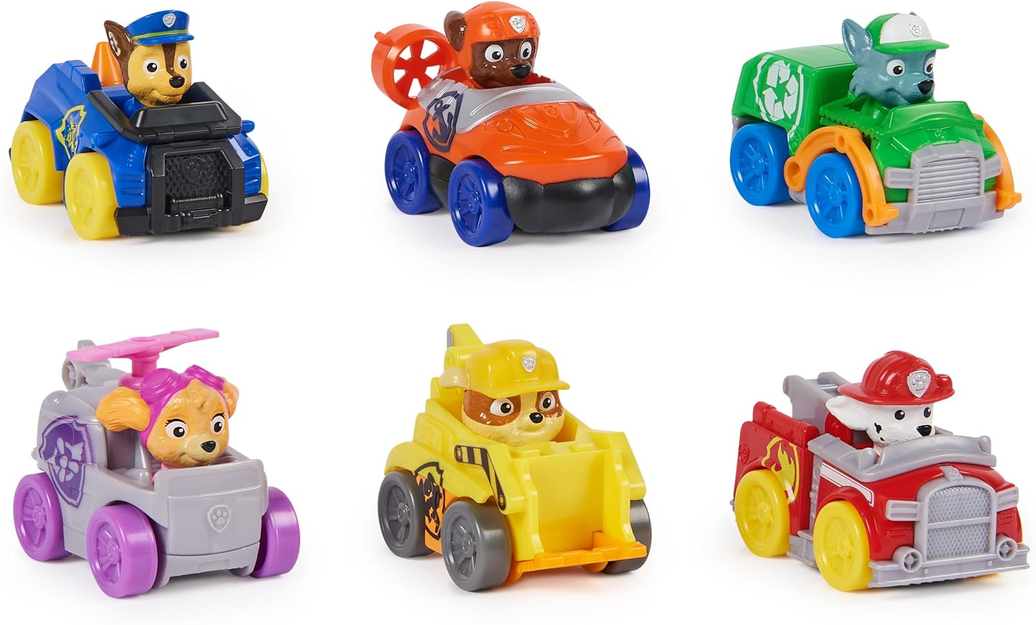 Paw Patrol – Pack 6 Cars Pup Squad Racers