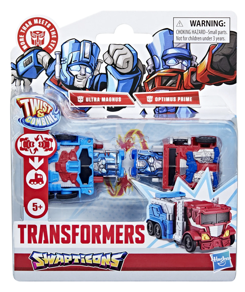 Transformers Toys Swapticons Optimus Prime and Ultra Magnus Action Figures, 5+