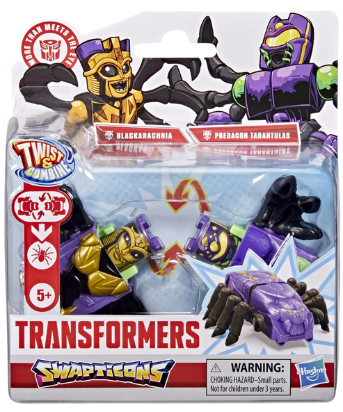 Transformers Toys Swapticons Blackarachnia and Predacon Tarantulas Action Figures, 5+