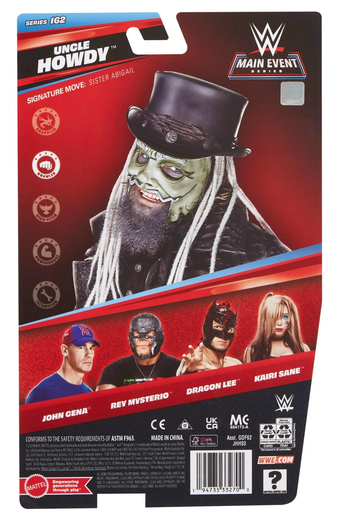WWE Uncle Howdy Action Figure, Main Event Series #162, 6-inch Collectible with Articulation