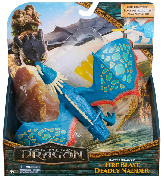 Dreamworks Dragons, Battle Dragons, Fire Blast Deadly Nadder, 10” Action Figure