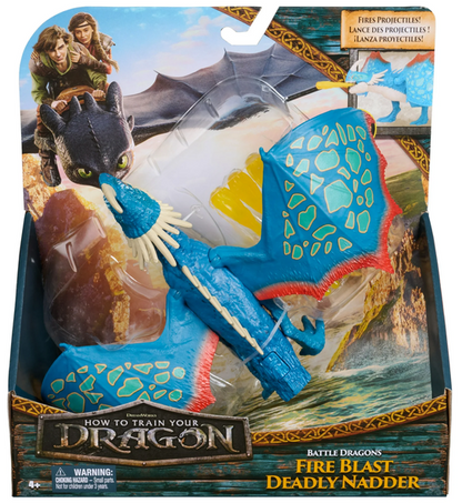 Dreamworks Dragons, Battle Dragons, Fire Blast Deadly Nadder, 10” Action Figure