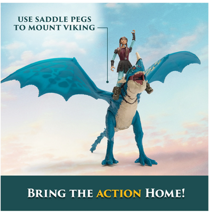 Dreamworks Dragons, How to Train Your Dragon, Deadly Nadder & Astrid, Viking Duo Action Figures, Ages 4+