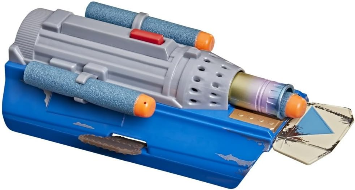 STAR WARS NERF The Mandalorian Rocket Gauntlet, Blaster with 6 NERF Elite Darts, Use with a Costume for Kids, Toys for Boys & Girls Ages 5+ | 6 NERF Elite Darts, Use with Costume, Toys for Boys & Girls