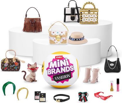 Mini Brands Fashion Series 3 by ZURU, Collectible Mystery Capsule, Toy for Girls, Realistic Miniature Baby, Playset and Accessories
