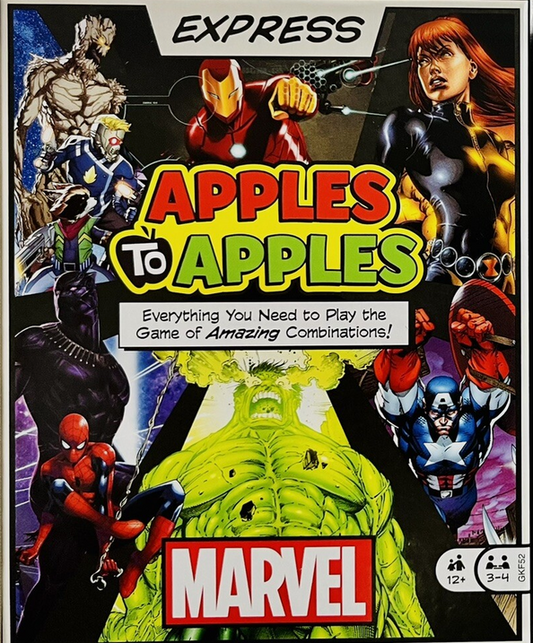 Apples to Apples Express Marvel Comics