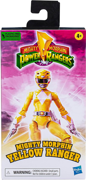 Power Rangers Mighty Morphin Yellow Ranger | Power Rangers Mighty Morphin 6 Inch Action Figure Yellow Ranger