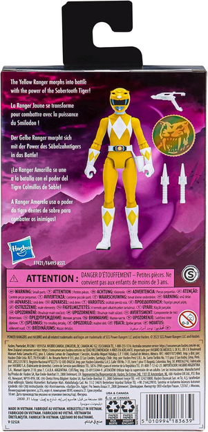 Power Rangers Mighty Morphin Yellow Ranger | Power Rangers Mighty Morphin 6 Inch Action Figure Yellow Ranger