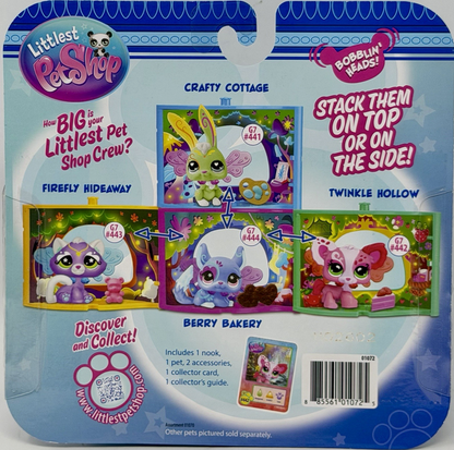 Littlest Pet Shop Pet Nook FAIRY NIGHTS G7 #442 Twinkle Hollow Chihuahua