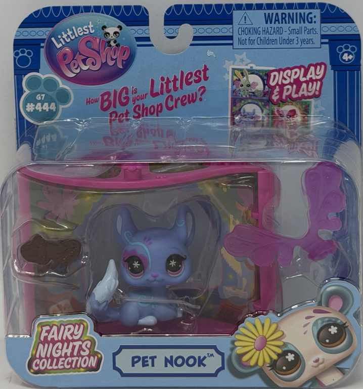 Littlest Pet Shop Pet Nook FAIRY NIGHTS G7 #444 Berry Bakery Chinchilla