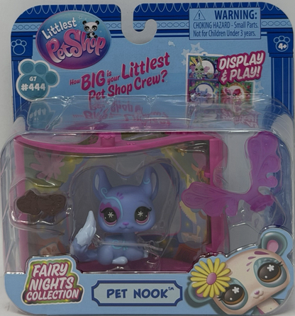 Littlest Pet Shop Pet Nook FAIRY NIGHTS G7 #444 Berry Bakery Chinchilla