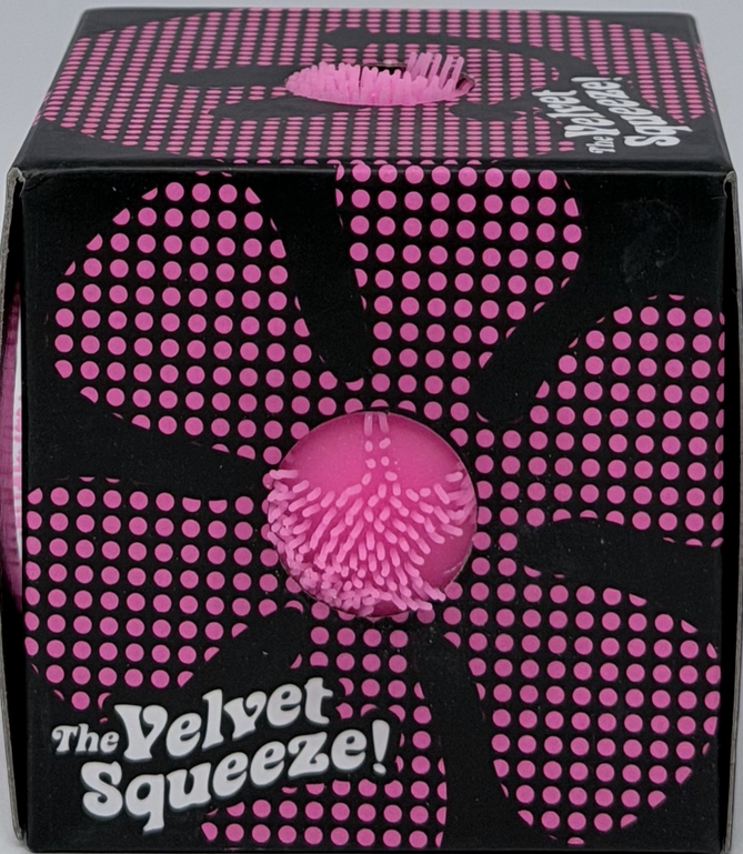 PINK Needoh FUZZ BALL Flower Power Nee Doh Squish Stress Ball NEE-DOH Fuzzball