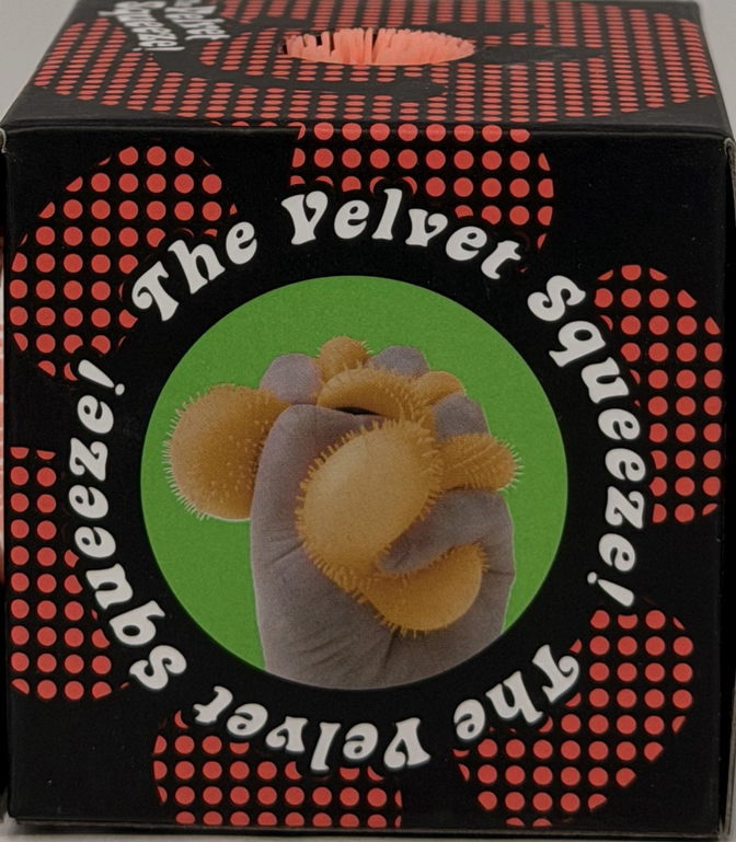 ORANGE Needoh FUZZ BALL Flower Power Nee Doh Squish Stress Ball NEE-DOH Fuzzball