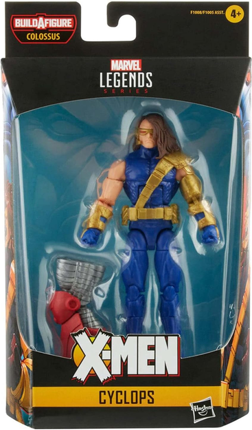 Marvel Cyclops Legends Series 6-inch Scale Action Figure Toy Premium Design, 1 Figure, and 1 Build-A-Figure Part | Marvel Legends X-Men 6 Inch Action Figure BAF Colossus