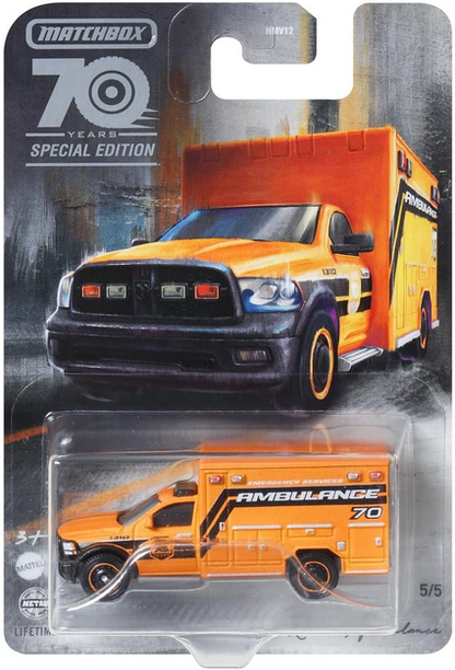 Matchbox 70th Anniversary Special Edition Moving Parts Complete Set of 5 Diecast Vehicles