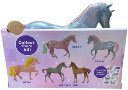Breyer Paddock Pals Skyla Collectible Unicorn Figure w/ Sticker Sheet