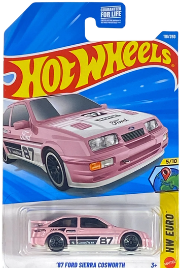 Hot Wheels '87 Ford Sierra Cosworth Pink 116/250 HW Euro Series 5/10