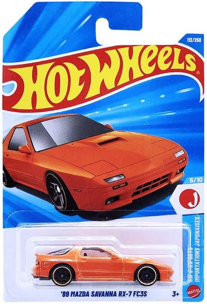Hot Wheels '89 Mazda Savanna RX-7 FC3S 112/250 (Orange) HW J-Imports 5/10