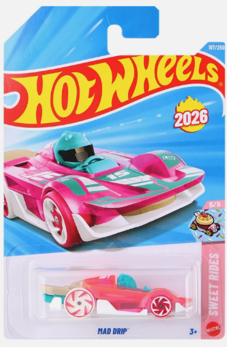 Hot Wheels Mad Drip Pink 197/250 Sweet Rides 5/5