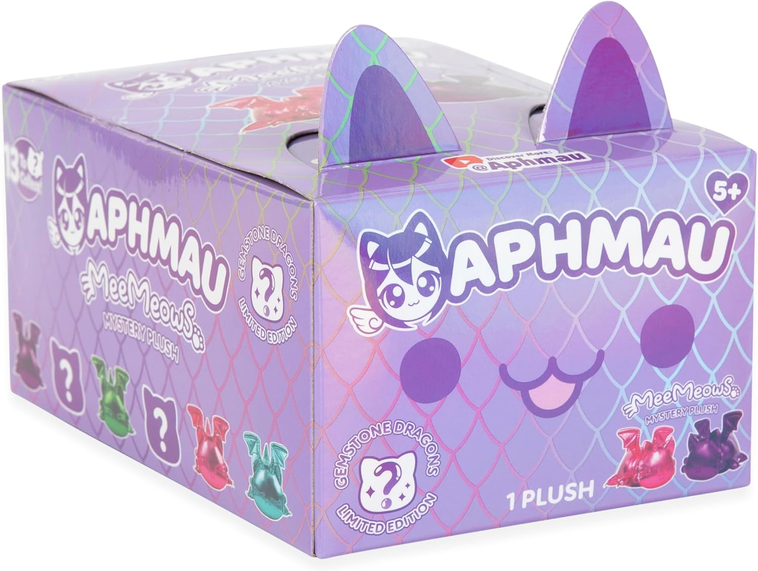 Aphmau 6” MeeMeow Mystery Plush – Dragons, YouTube Minecraft Gaming Channel, Blind Box, 1 of 13 Possible, Fun Dragon MeeMeows Inspired By Minecraft