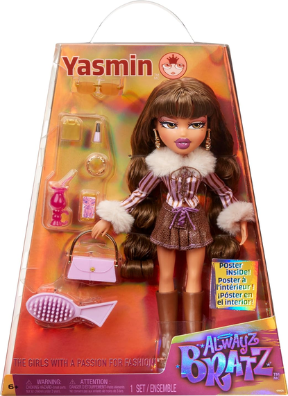 Alwayz Bratz Yasmin Fashion Doll with 10 Accessories and Poster