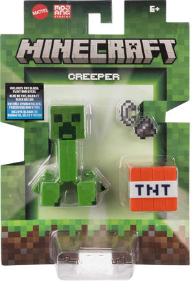 Mattel Minecraft Action Figure & Accessories 2-Pack with Creeper in 3.25-inch Scale, Collectible Toy Set