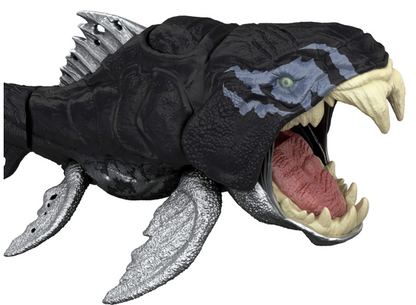 Jurassic World Strike Attack Dunkleosteus Dinosaur Figure, Chomp Action, Posable & Digital Play