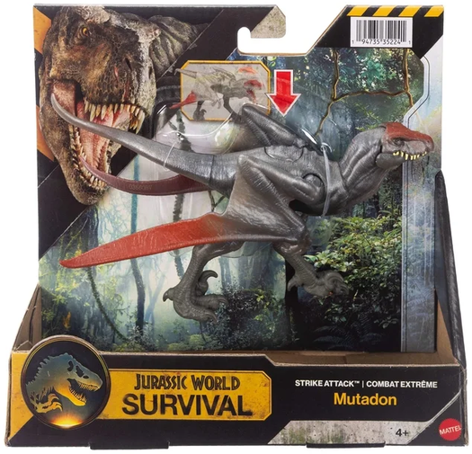 Jurassic World Strike Attack Mutadon Dinosaur Figure, Head Action, Posable & Digital Play