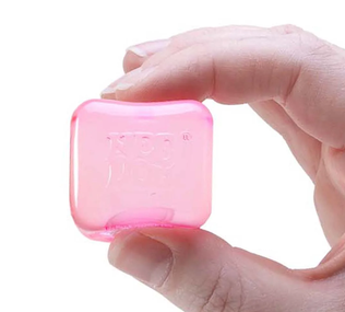 NeeDoh Nice Ice Baby, Satisfying Square Shaped Sensory Toys, (4 Pack Colors May Vary) Children Ages 3+