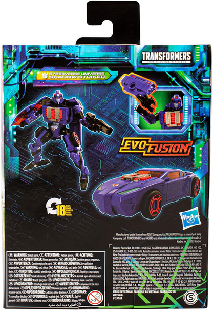 Transformers Toys Legacy Evolution Deluxe Cyberverse Universe Shadow Striker Toy, 5.5-inch, Action Figure for Boys and Girls Ages 8 and Up