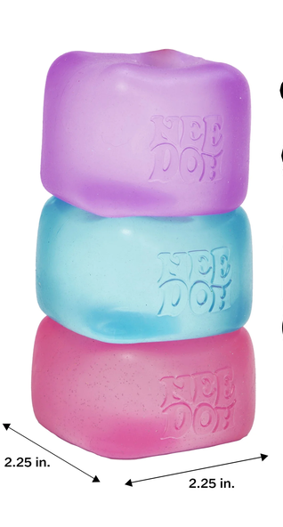NeeDoh Nice Cube Squish Toy, (PURPLE) for Children Ages 3 and up