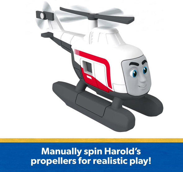 Thomas & Friends HAROLD by Fisher Price Die-Cast Push-Around Toy Train Engine