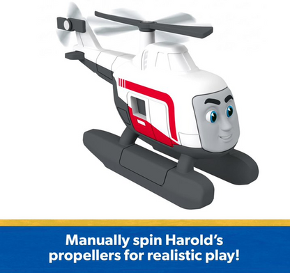 Thomas & Friends HAROLD by Fisher Price Die-Cast Push-Around Toy Train Engine