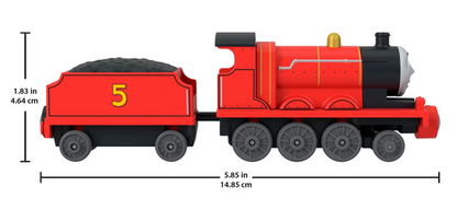 Thomas & Friends by Fisher-Price Die-Cast James Engine & Tender, Toy Train Set for Preschoolers