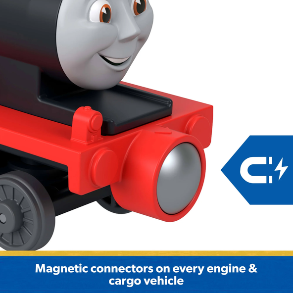 Thomas & Friends by Fisher-Price Die-Cast James Engine & Tender, Toy Train Set for Preschoolers