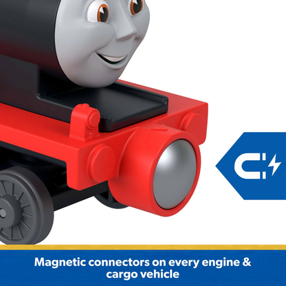 Thomas & Friends by Fisher-Price Die-Cast James Engine & Tender, Toy Train Set for Preschoolers