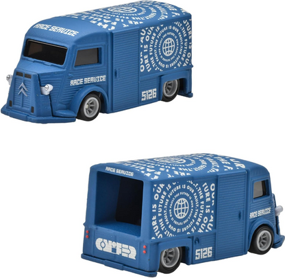 Hot Wheels Premium Collector Set, 4 Die-Cast Vehicles, Speed Waze, Classic Hydroplane, Citroen H Van, Toyota Stout Drift Truck