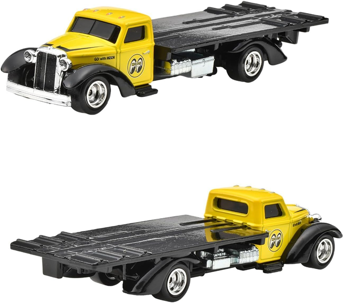 Hot Wheels Premium Collector Set, 4 Die-Cast Vehicles, Speed Waze, Classic Hydroplane, Citroen H Van, Toyota Stout Drift Truck