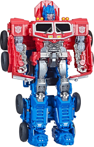 Transformers Toys Rise of the Beasts Movie, Smash Changer Optimus Prime Converting Action Figure for Ages 6 and up, 9-inch