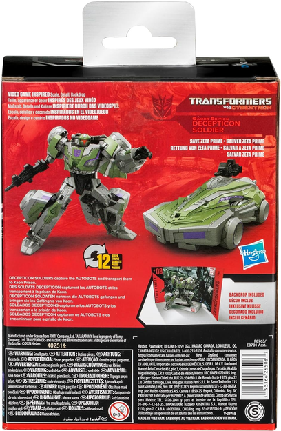 Transformers Toys Studio Series Deluxe War for Cybertron 08 Gamer Edition Decepticon Soldier, 4.5-inch Converting Action Figure, 8+