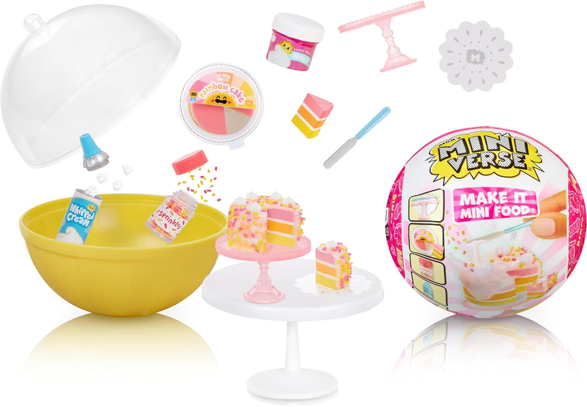 Make It Mini Food Diner Series 3 Mini Collectibles - MGA's Miniverse, Blind Packaging, DIY, Resin Play, Replica Food, NOT Edible, Collectors, 8+