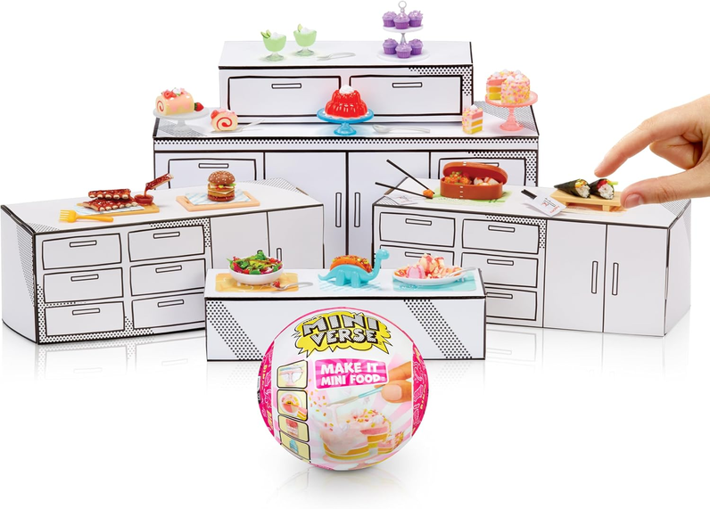 Make It Mini Food Diner Series 3 Mini Collectibles - MGA's Miniverse, Blind Packaging, DIY, Resin Play, Replica Food, NOT Edible, Collectors, 8+