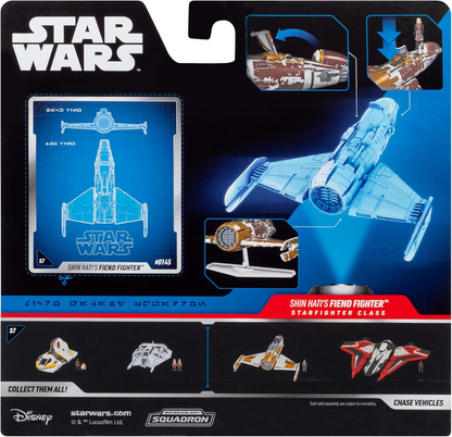 Star Wars Micro Galaxy Squadron Fiend Fighter - 5-Inch Vehicle with 1-Inch Micro Figure Accessory